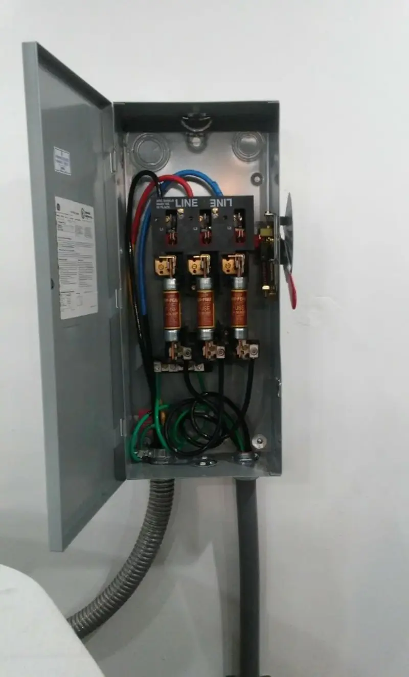 Three-phase disconnect switch installed for Electrical Wiring & Rewiring in Waldwick